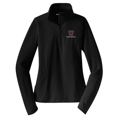 Sudadera con media cremallera para mujer de Union College Track & Field (LST850) 