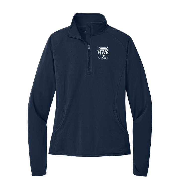 Sudadera Night Terrors Run Crew - Jersey de mujer con cremallera de 1/4 (LST850)