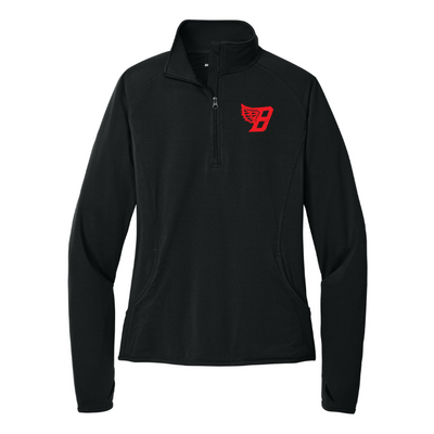 Branford Cross Country - Chaqueta de alto rendimiento con cremallera de un cuarto para mujer (LST850)