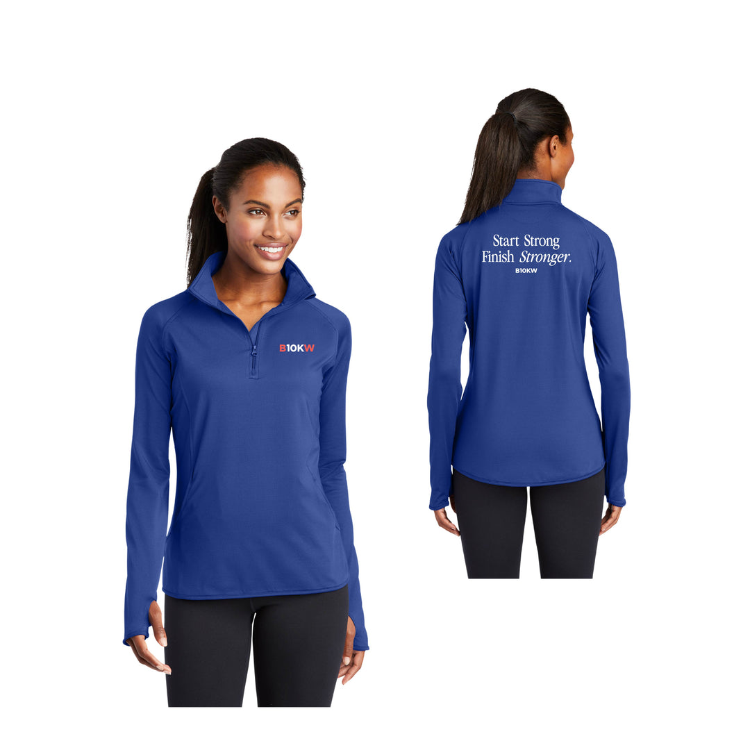 Boston 10K for Women - Women's 1/4-Zip Pullover (LST850)