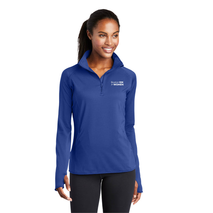 Boston 10K for Women - Women's 1/4-Zip Pullover (LST850)