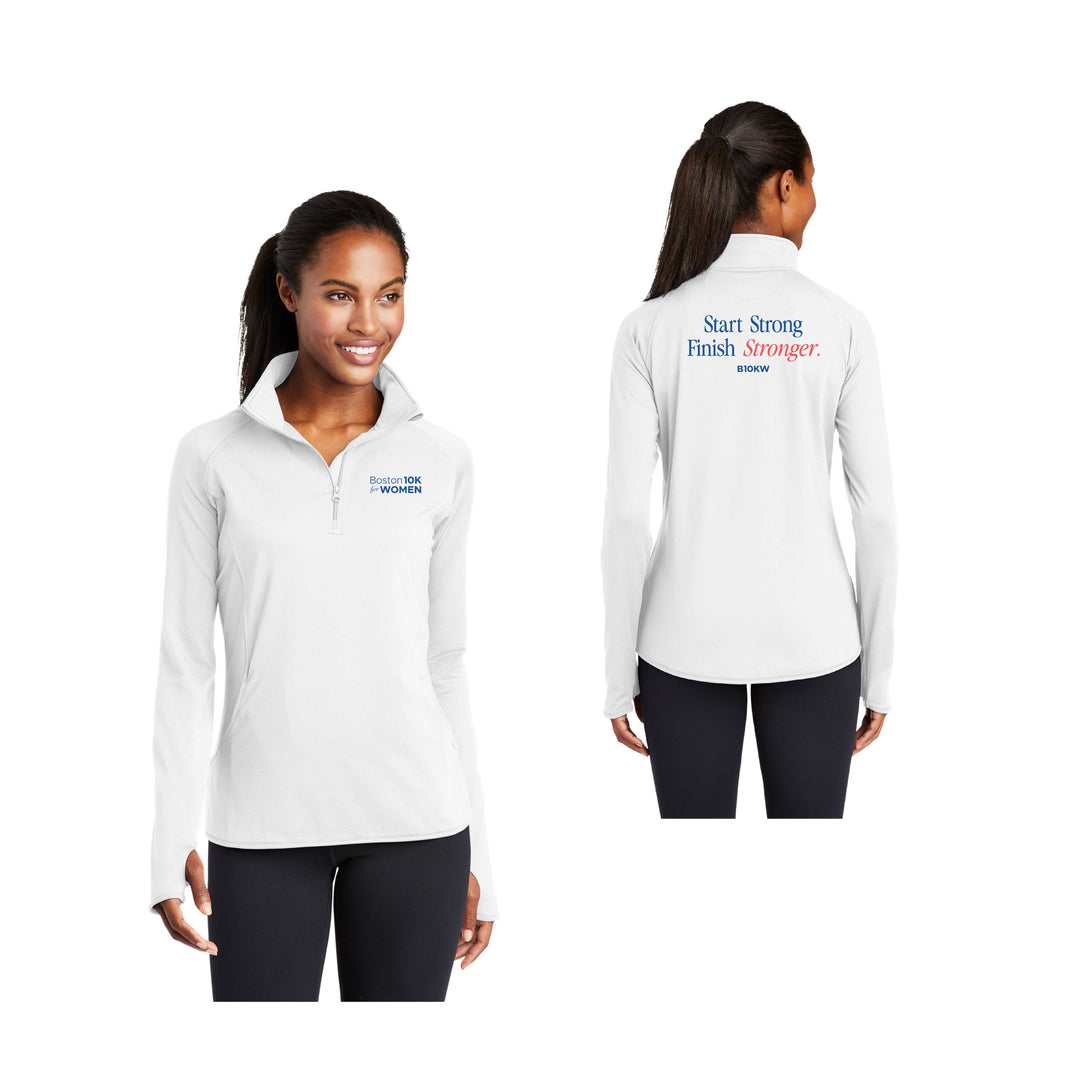 Boston 10K for Women - Women's 1/4-Zip Pullover (LST850)