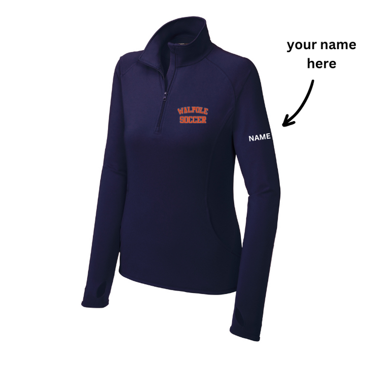 Walpole Girls Soccer - Women's 1/2 Zip Pullover (LST850)