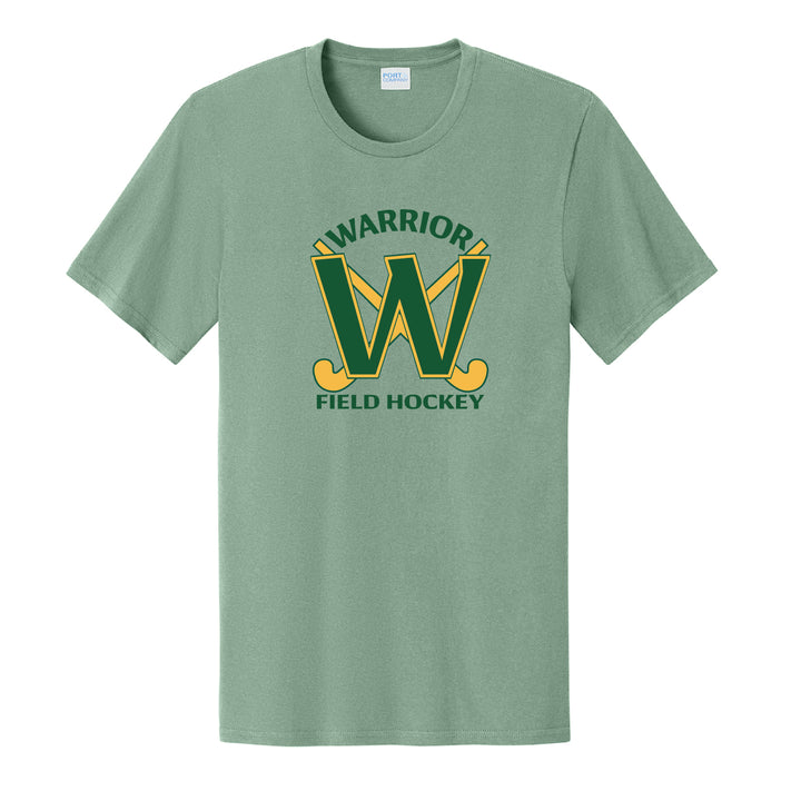 Warrior Field Hockey- Adult Unisex Easy Cotton Tee - Laurel Green (PC43)