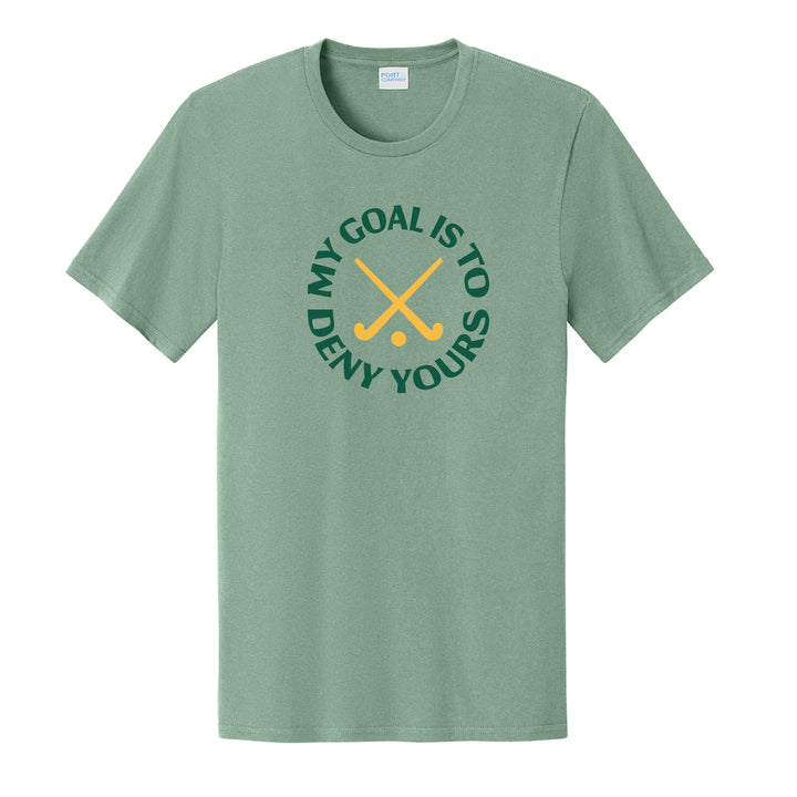 Warrior Field Hockey- Adult Unisex Easy Cotton Tee - Laurel Green (PC43)