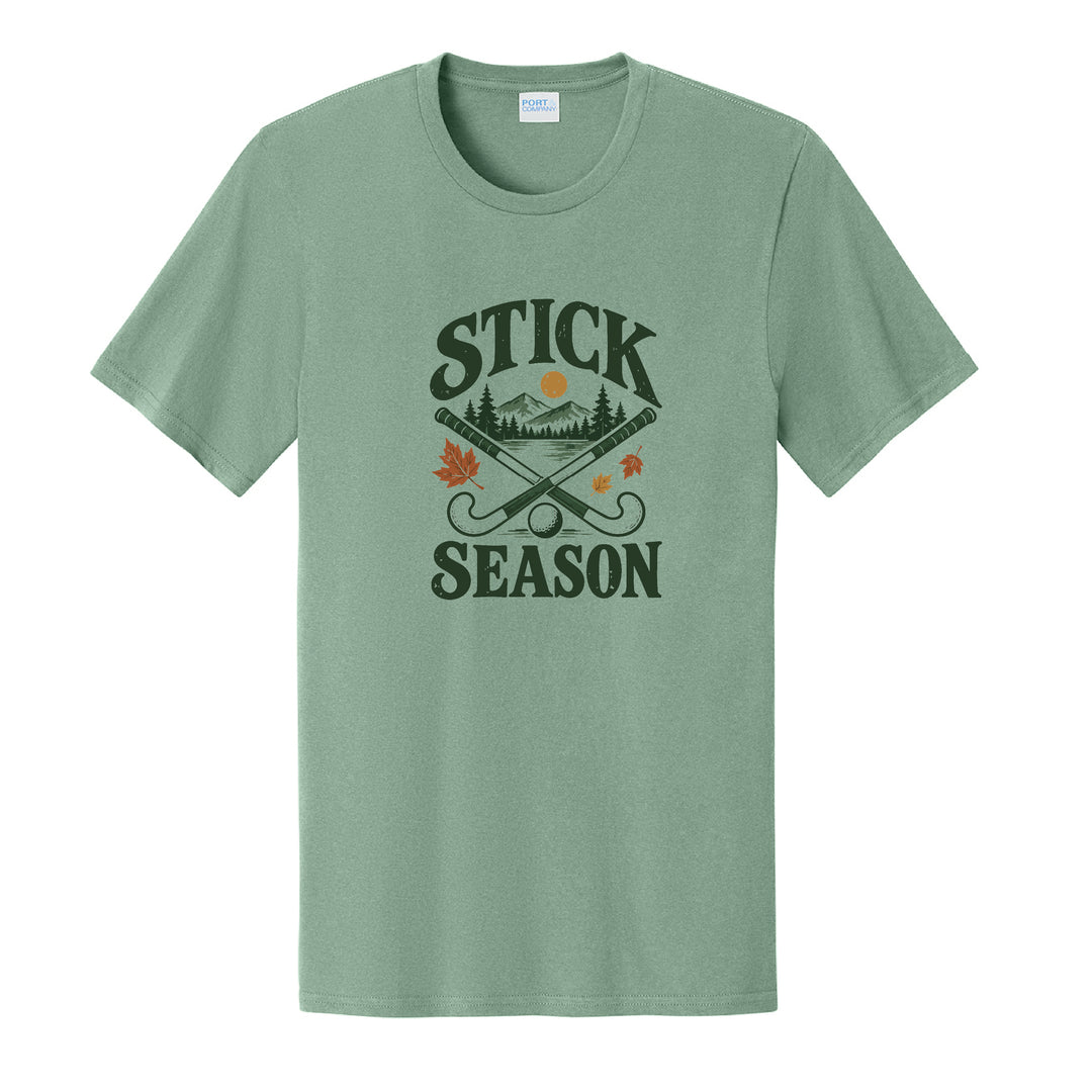 Warrior Field Hockey- Adult Unisex Easy Cotton Tee - Laurel Green (PC43)