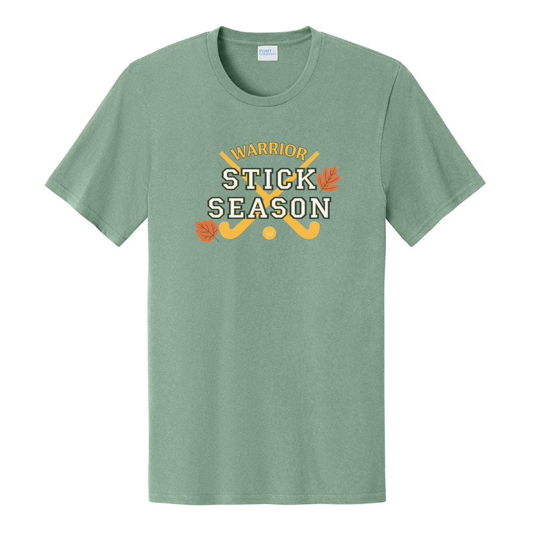 Warrior Field Hockey- Adult Unisex Easy Cotton Tee - Laurel Green (PC43)