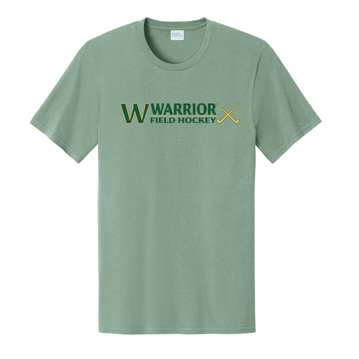 Warrior Field Hockey- Adult Unisex Easy Cotton Tee - Laurel Green (PC43)