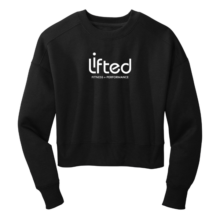 Lifted Fitness - Women’s Perfect Weight® Fleece Cropped Crew (DT1105)