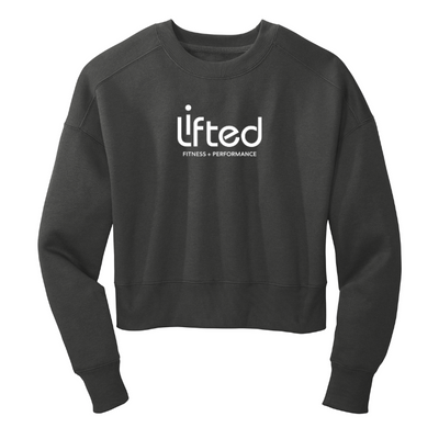 Lifted Fitness - Sudadera corta de polar Perfect Weight® para mujer (DT1105) 