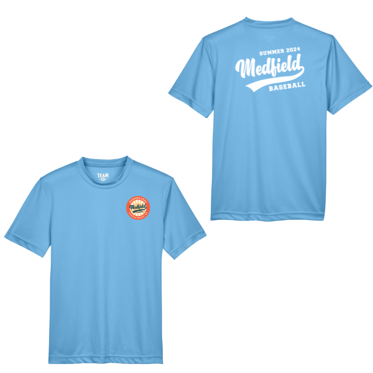 Camiseta de rendimiento para jóvenes de Medfield Baseball 12U (TT11Y)