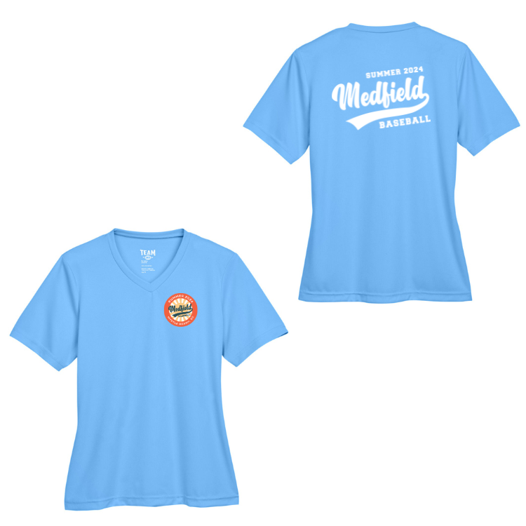 Camiseta de béisbol Medfield 12U de alto rendimiento para mujer (TT11W)