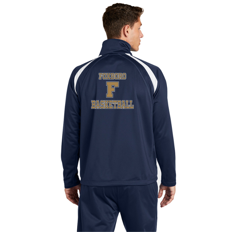 Chaqueta deportiva de tricot para hombre de baloncesto de la escuela secundaria Foxborough (JST90)