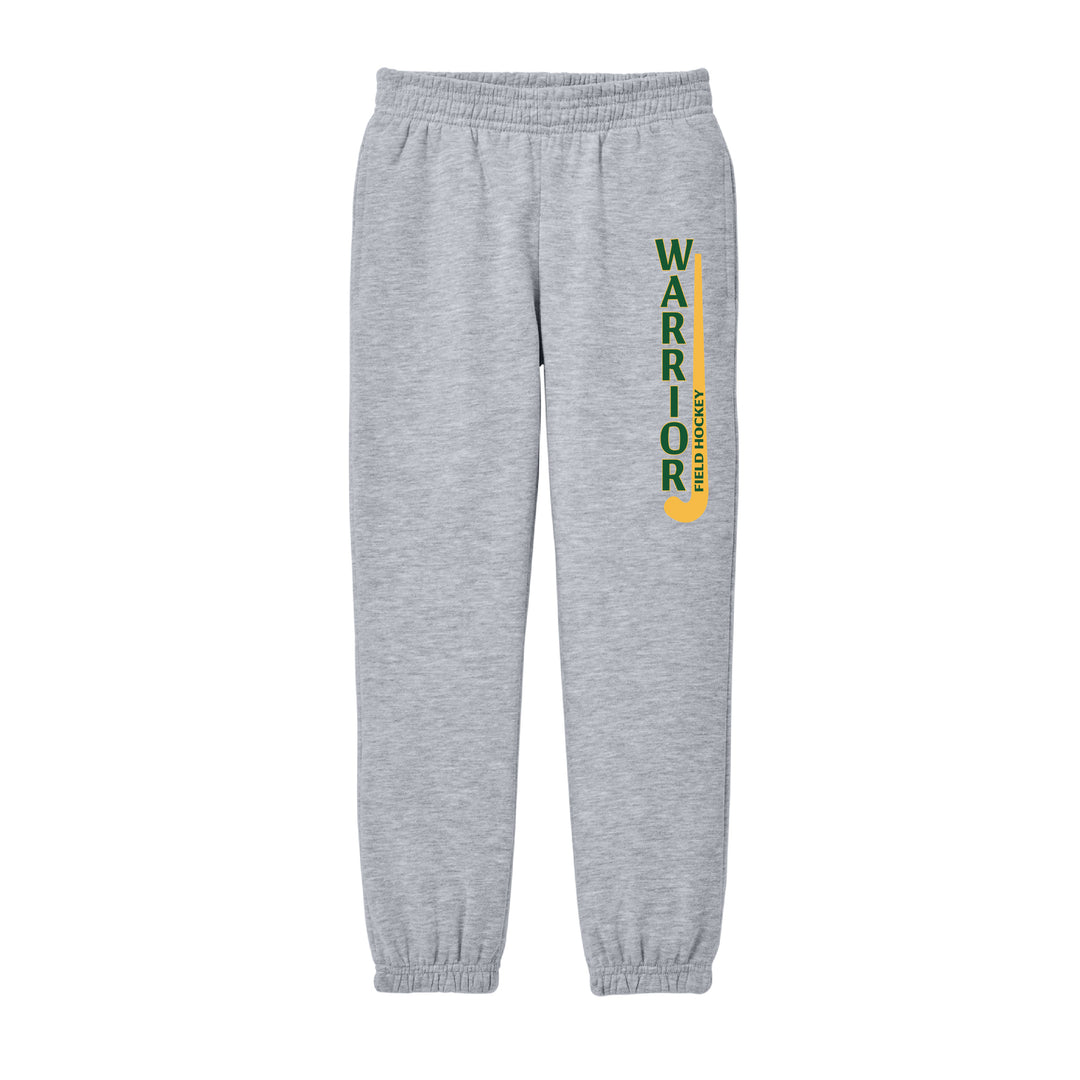 Warrior Field Hockey - Youth Unisex Fleece Sweatpants - Light Heather Grey (DT6112Y)