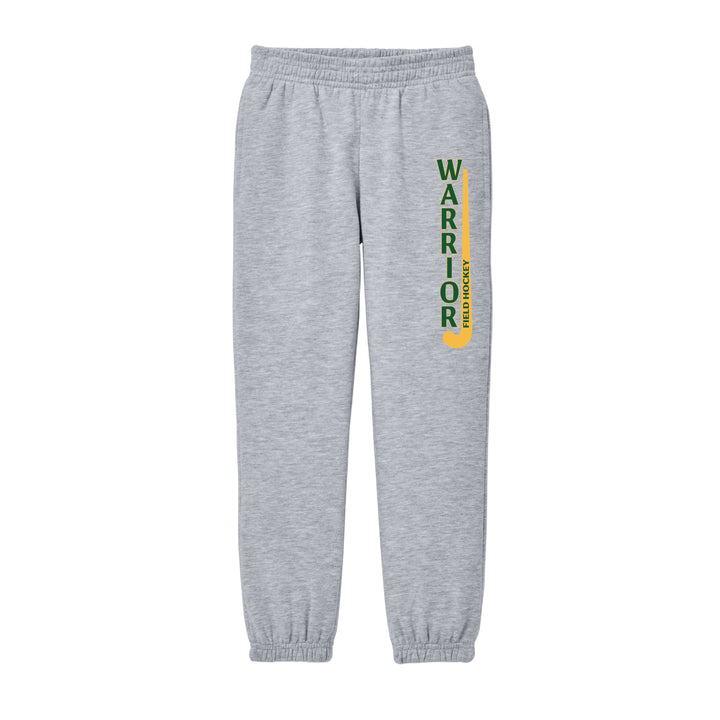 Warrior Field Hockey - Youth Unisex Fleece Sweatpants - Light Heather Grey (DT6112Y)