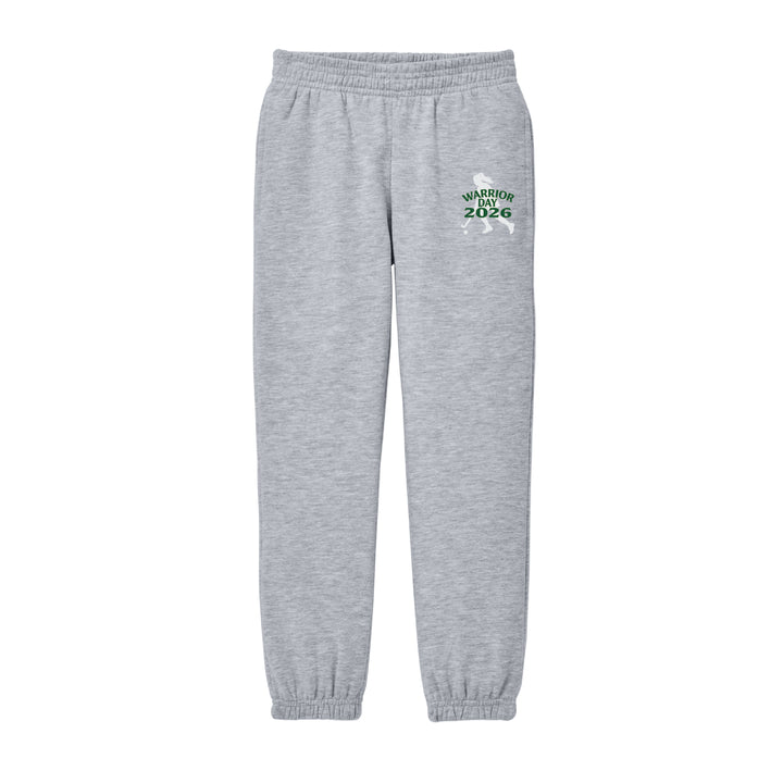 Warrior Field Hockey - Youth Unisex Fleece Sweatpants - Light Heather Grey (DT6112Y)