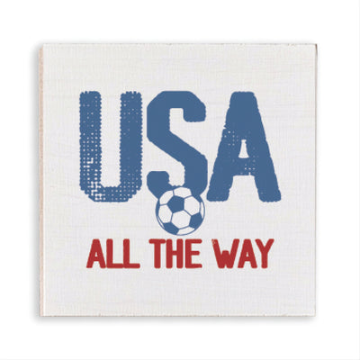 USA All The Way Soccer Magnet
