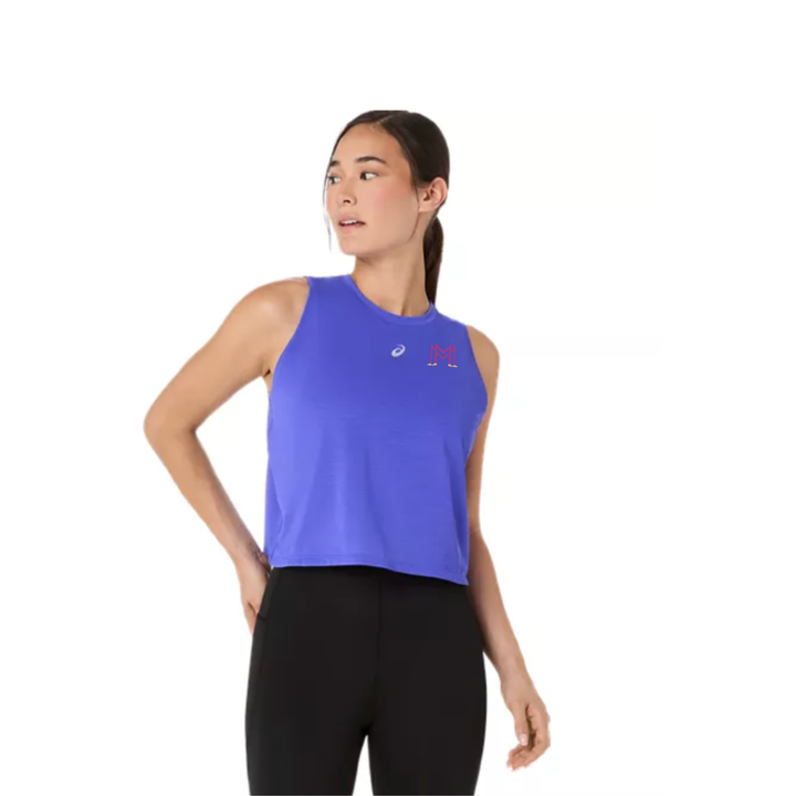 MPowered Menopause- ASICS Women's Road Crop Top Cobalt (2012D368)
