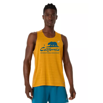 California International Marathon - ASICS Men's Road Singlet Yamabuki (2011D478) (CIM-11)