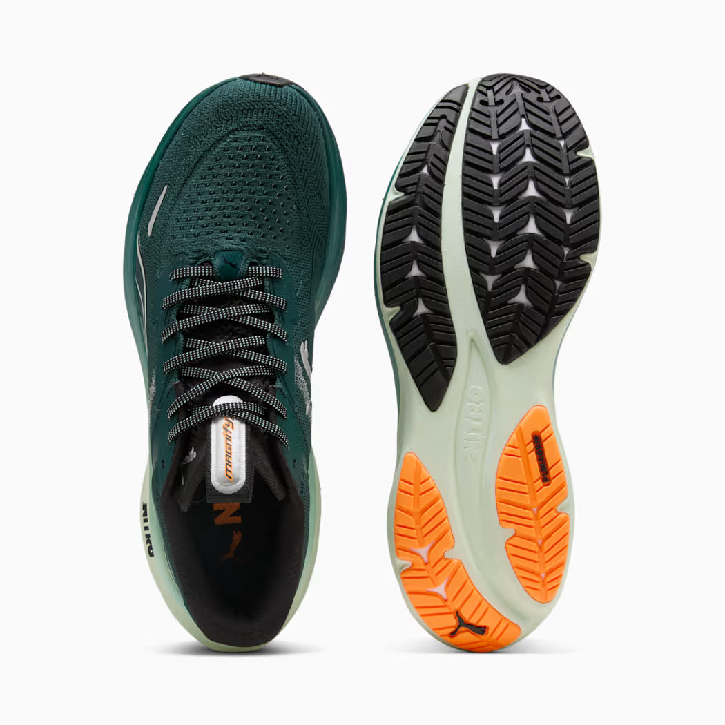 PUMA MAGNIFY NITRO 3 para hombre - TERRENO VERDE-FUEGO