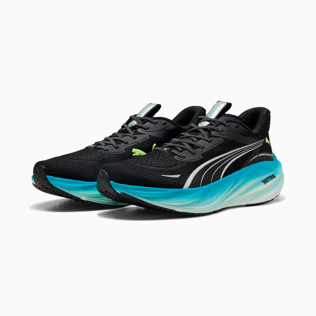 PUMA Mens MAGNIFY NITRO 3 - PUMA BLACK-SPEED BLUE