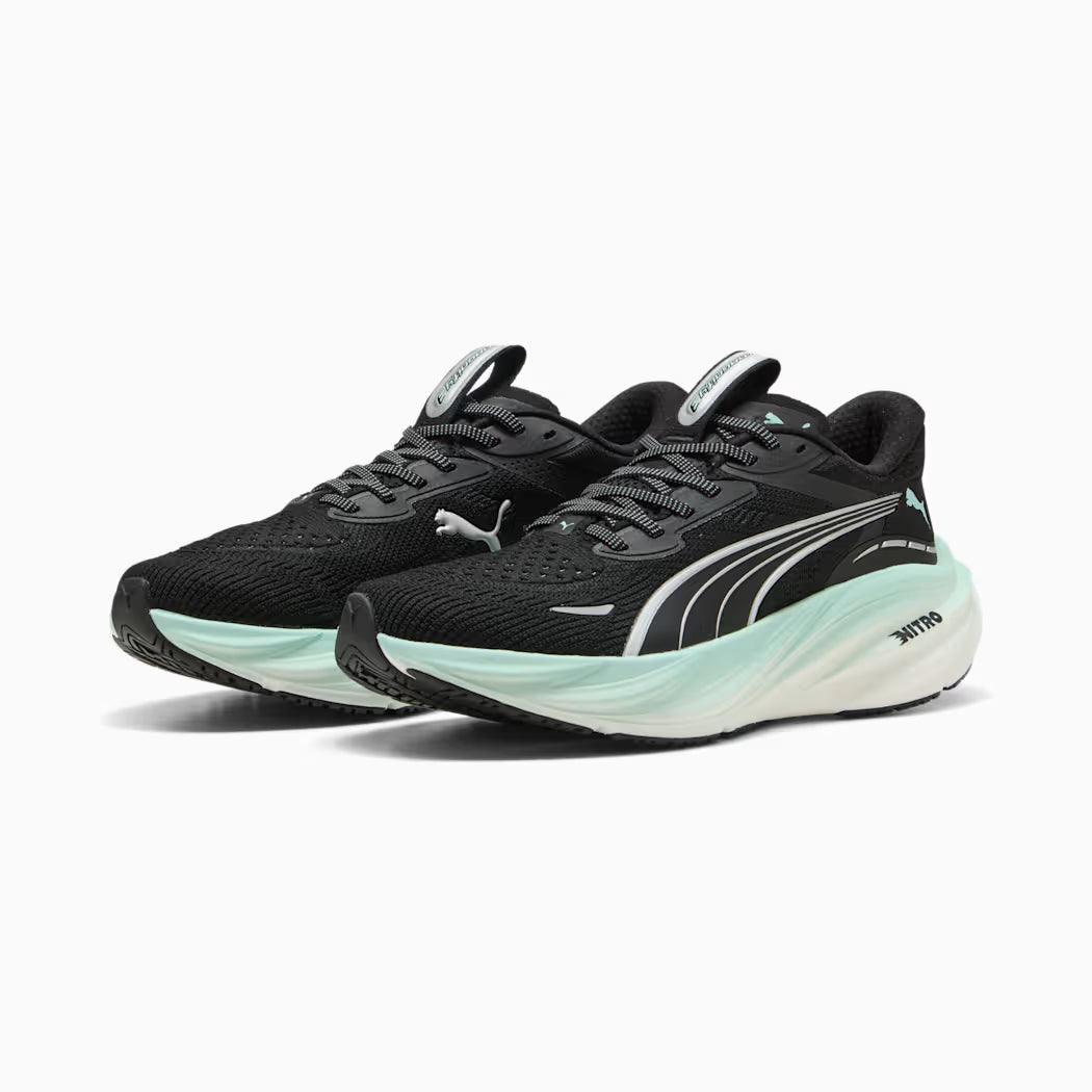 PUMA Womens MAGNIFY NITRO 3 - PUMA BLACK-MINT MELT