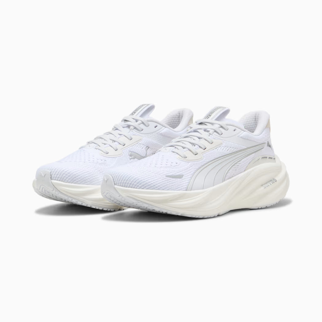 PUMA Womens MAGNIFY NITRO 3 - PUMA WHITE-PUMA SILVER