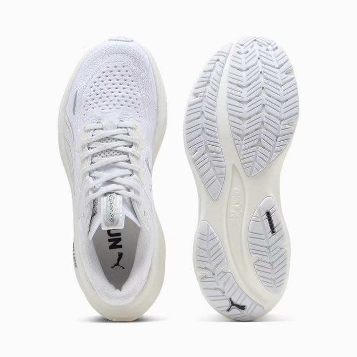 PUMA Womens MAGNIFY NITRO 3 - PUMA WHITE-PUMA SILVER