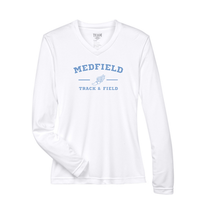 Camiseta de manga larga de rendimiento Zone Performance para mujer de Medfield Track &amp; Field (TT11WL)