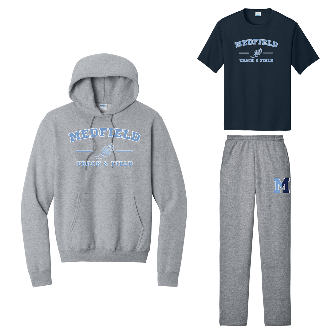 Medfield Track & Field - Team Kit (PC78H Ath Heath, PC78P Ath Heath, PC380 True Navy)