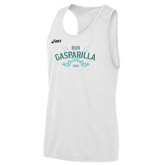 Gasparilla 2026 - Asics Men's Rival II Singlet White (TF3085) (GAS-10)