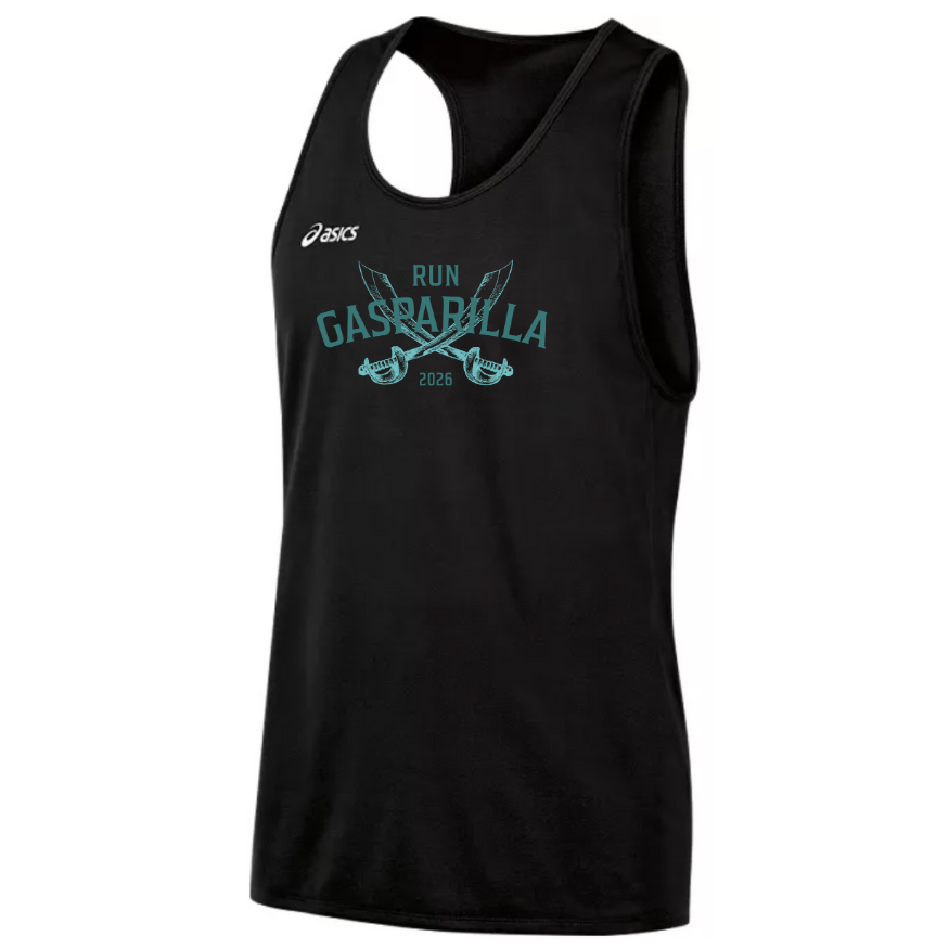 Gasparilla 2026 - Asics Men's Rival II Singlet Black (TF3085) (GAS-10)