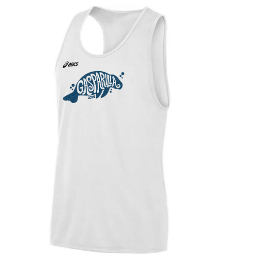 Gasparilla 2026 - Asics Men's Rival II Singlet White (TF3085) (GAS-13)