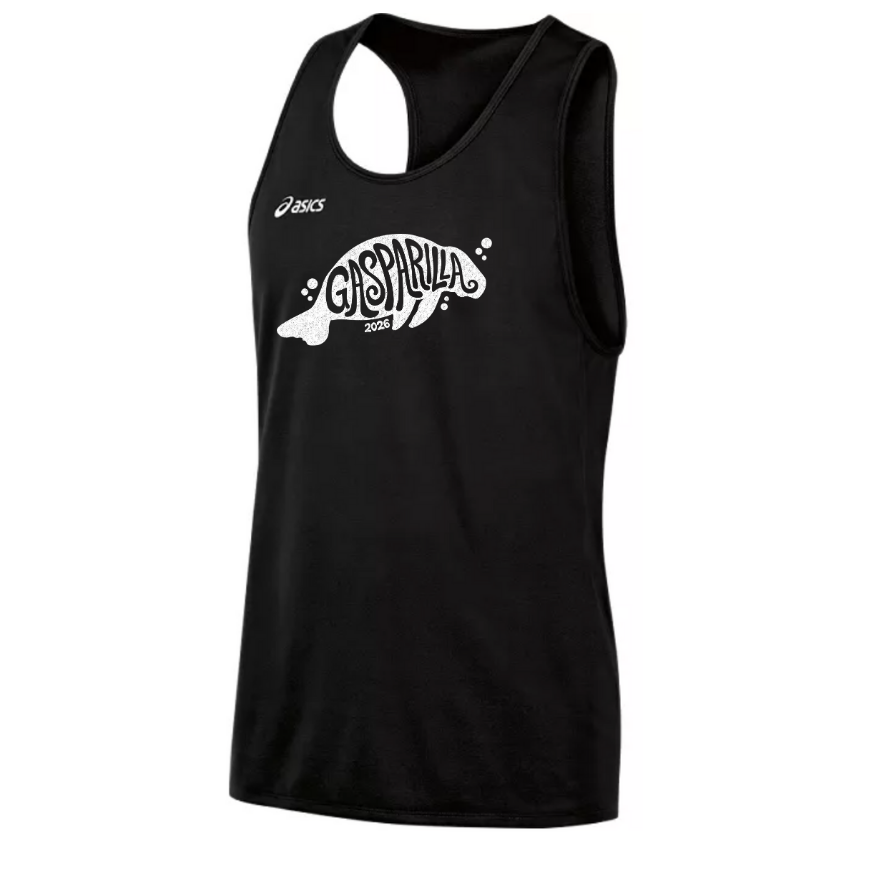 Gasparilla 2026 - Asics Men's Rival II Singlet Black (TF3085) (GAS-14)