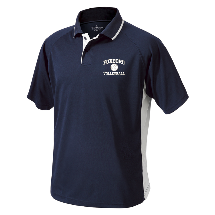 Foxboro Volleyball MEN'S COLOR BLOCKED WICKING POLO (3810)