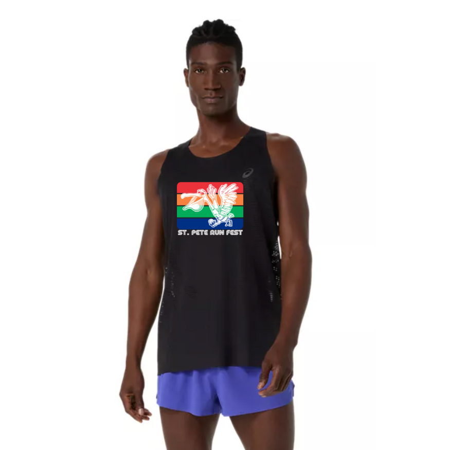 St Pete Run Fest - ASICS Men's Metarun Singlet (2011D508-001)