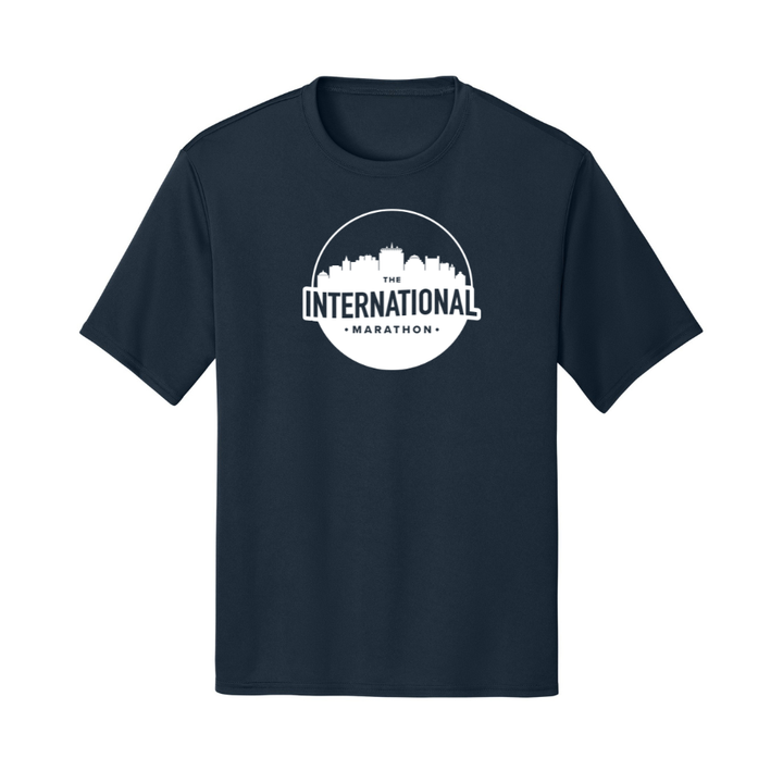 Maratón Internacional - Camiseta unisex para adultos "Run In"