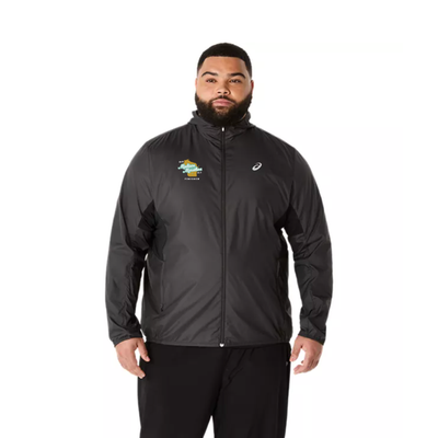 2025 Madison Marathon Official Finisher - ASICS Men's Silver Jacket Black (2011D235) (MM-11)