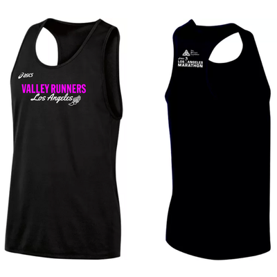 Valley Runners LA x Maratón de Los Ángeles 2026 - Camiseta sin mangas ASICS Rival II para hombre (TF3085)