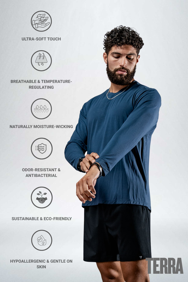 Men's Terra Recovery Field Shirt (Deepline Blue)
