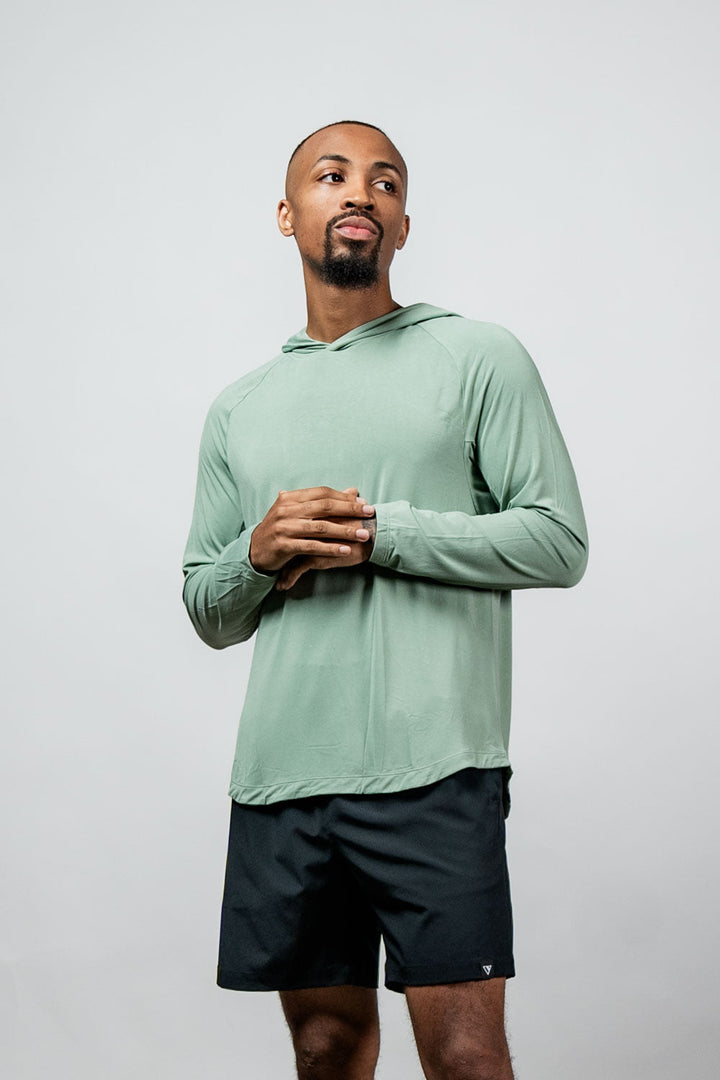 Men's Terra Recovery Element Hoodie Shirt (Low Light Olive)