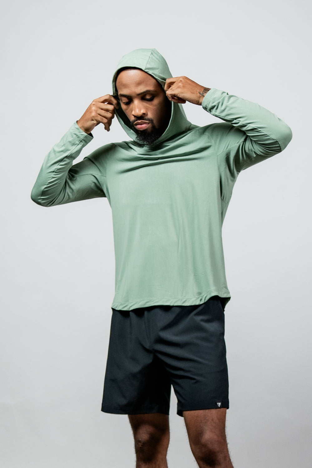 Men's Terra Recovery Element Hoodie Shirt (Low Light Olive)