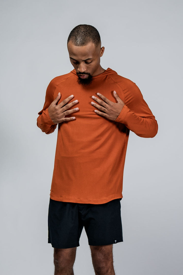 Men's Terra Recovery Element Hoodie Shirt (Sunfire Clay)