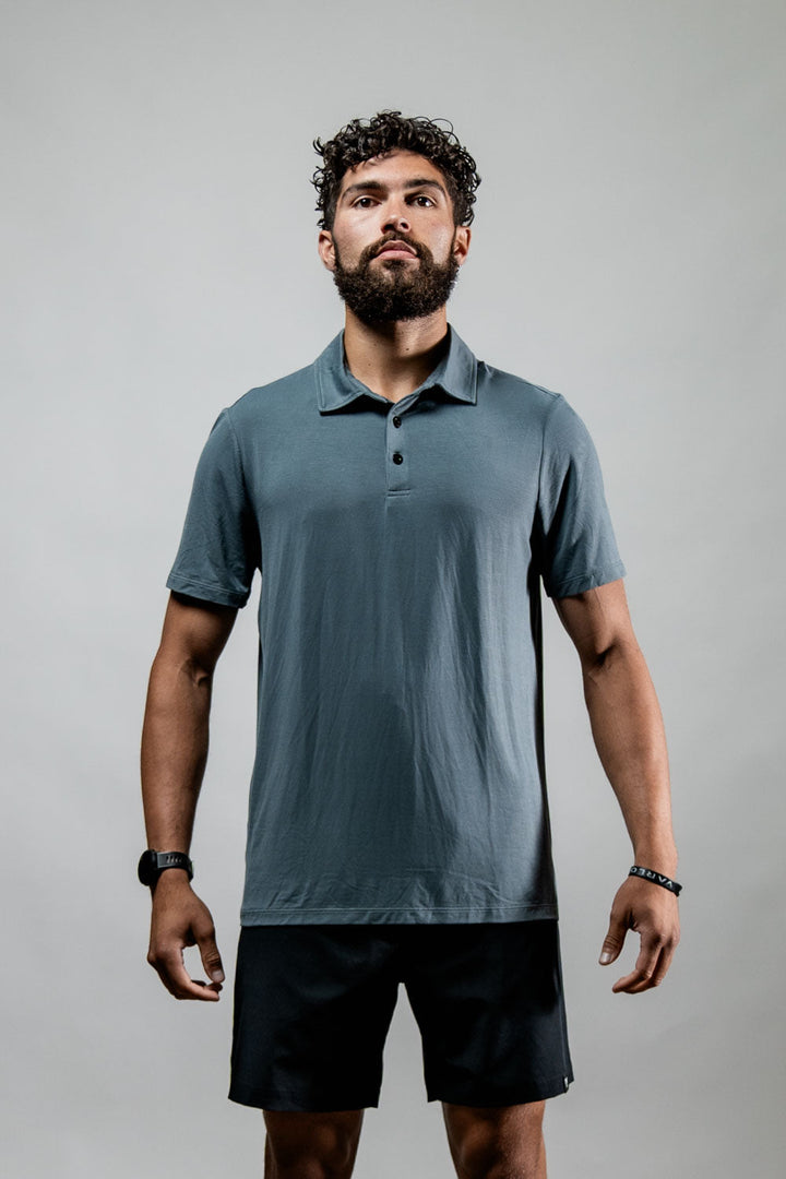 Men's Terra Recovery Polo (Ash Gray)