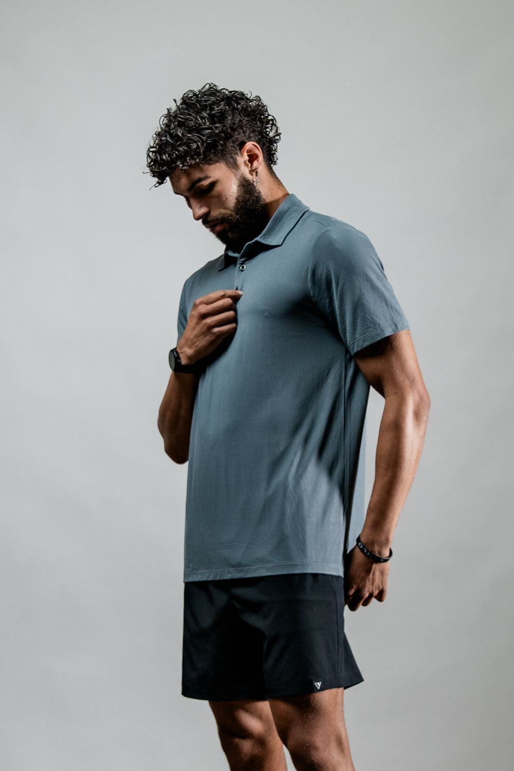 Men's Terra Recovery Polo (Ash Gray)