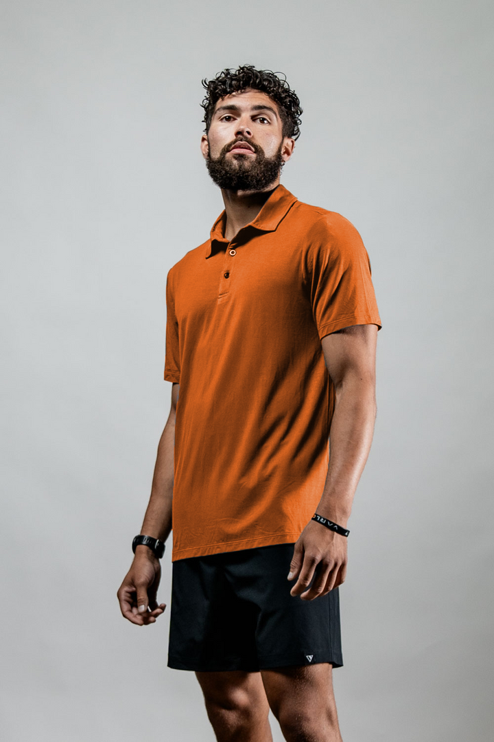 Men's Terra Recovery Polo (Sunfire Clay)