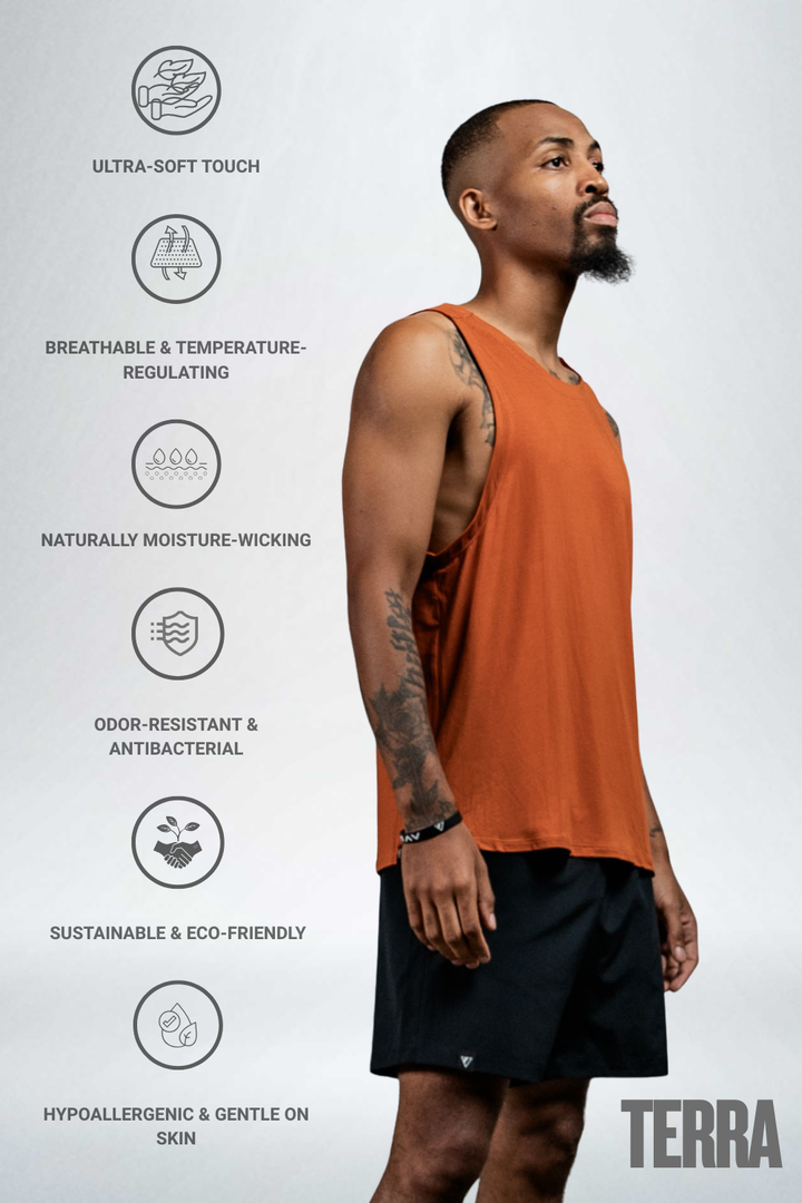 Men's Terra Recovery Tank (Sunfire Clay)