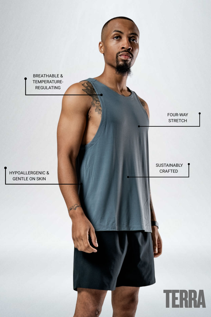 Men's Terra Recovery Tank (Ash Gray)