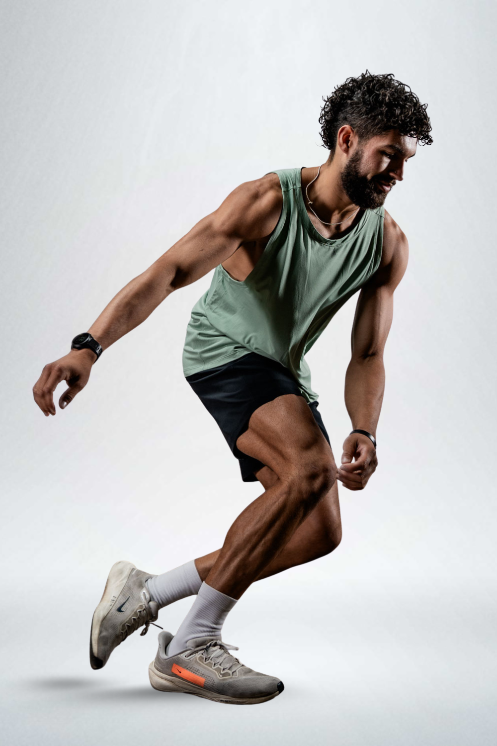 Men's Terra Recovery Tank (Low Light Olive)