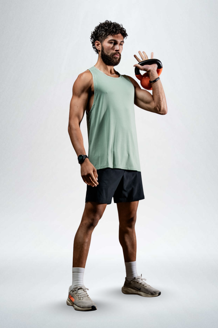 Men's Terra Recovery Tank (Low Light Olive)